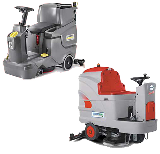 Floor scrubbing machine
