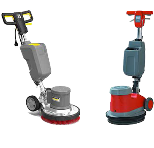 Single disc scrubbers